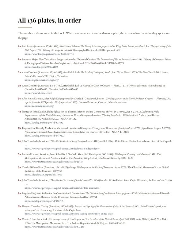 A page of the archives guide, listing each collection and how to search it.