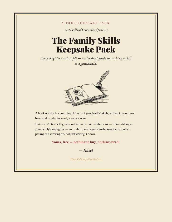 Preview of the Family Skills Keepsake Pack