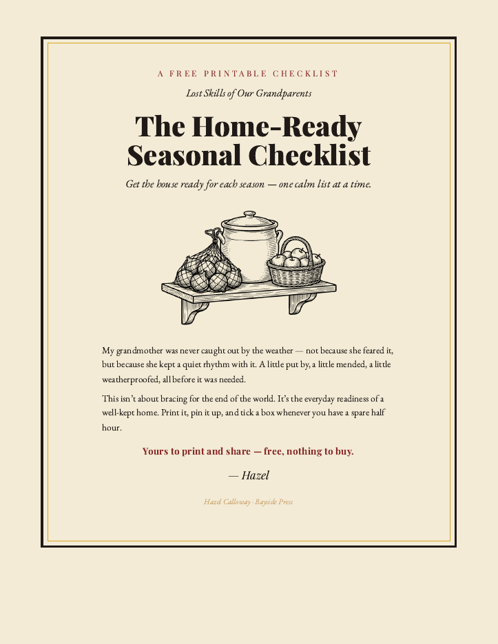 Preview of the Home-Ready Seasonal Checklist