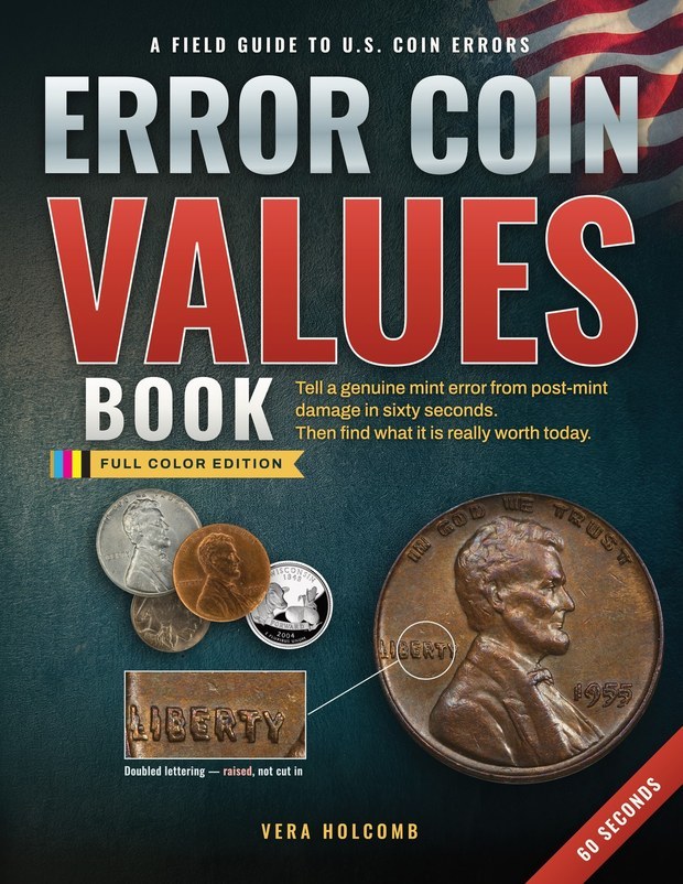 Cover of Error Coin Values Book by Vera Holcomb.